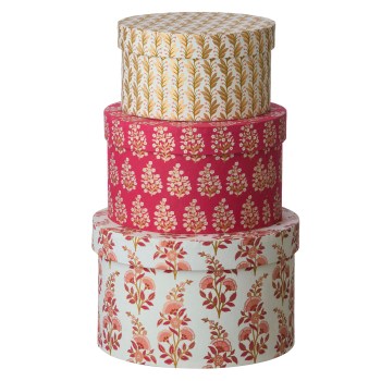 Bungalow Round Box - Calla Ruby